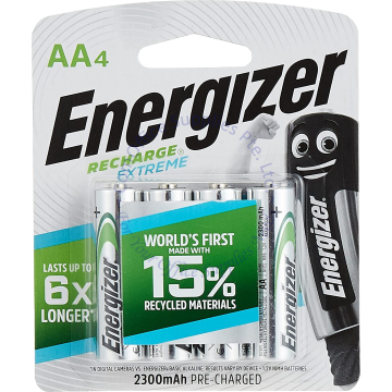 ENERGIZER RECHARGE EXTREME BATTERY AA NH15EBP4 2300MAH (4s)