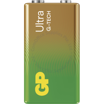 GP ULTRA ALKALINE BATTERY 9V (1s)