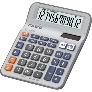 CASIO CALCULATOR MC-12M 12DIGIT