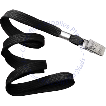 LANYARD W/CLIP BLACK
