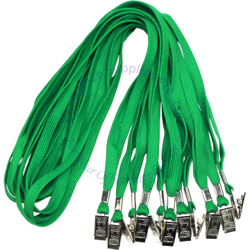 LANYARD W/CLIP GREEN