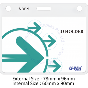 PASS CARD HOLDER SOFT UW-001 90x60MM (HORIZONTAL/LANDSCAPE)