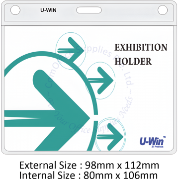 PASS CARD HOLDER SOFT UW-003 106x80MM (HORIZONTAL/LANDSCAPE)