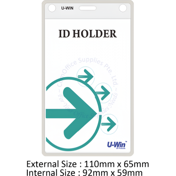 PASS CARD HOLDER SOFT UW-002 59x92MM (VERTICAL/PORTRAIT)