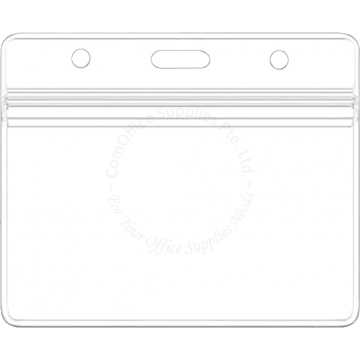 PASS CARD HOLDER SOFT W/ZIPLOCK J108 (HORIZONTAL/LANDSCAPE)