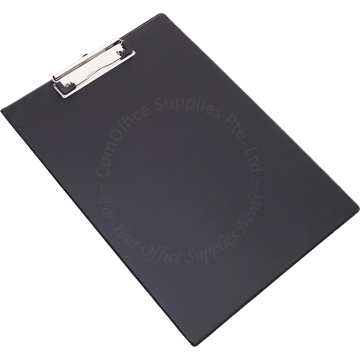 CLIP BOARD PVC A5 BLACK (PORTRAIT)