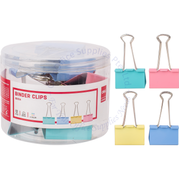 DELI COLOR BINDER CLIP 8551 51MM (2") (12s)