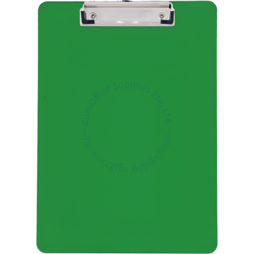 CLIP BOARD PLASTIC F4 GREEN