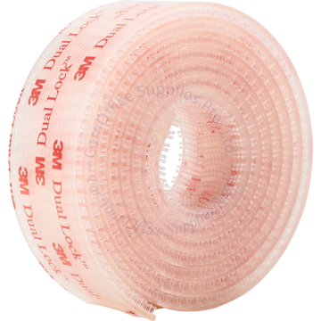 3M DUAL LOCK RECLOSABLE FASTENER SJ3560 CLEAR 25MMx1M