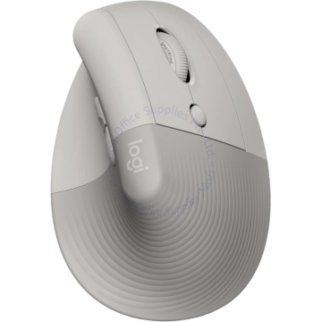 LOGITECH LIFT VERTICAL ERGONOMIC MOUSE PALE GREY