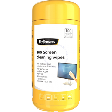 FELLOWES SCREEN CLEANER WIPES F99703 (100s)