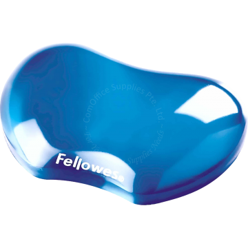 FELLOWES FLEX WRIST REST BLUE CRYSTALS GEL 91177