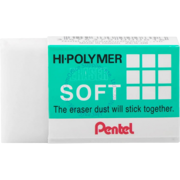 PENTEL HI-POLYMER SOFT ERASER ZES-08