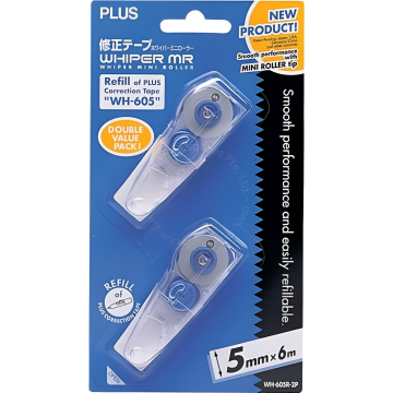 PLUS CORRECTION TAPE REFILL WH605R/2P 5MMx6M (2s)