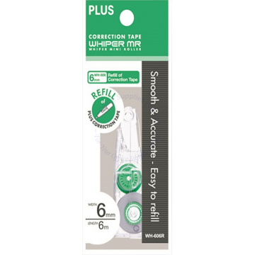 PLUS CORRECTION TAPE REFILL WH606R 6MMx6M