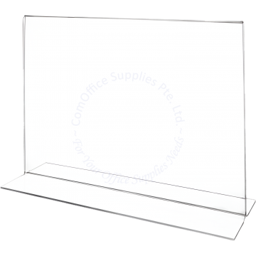 ACRYLIC T-SHAPE HOLDER #A-TL-A3 (HORIZONTAL/LANDSCAPE)