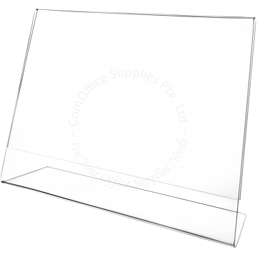 ACRYLIC L-SHAPE HOLDER #A-LL-A4 A4 (HORIZONTAL/LANDSCAPE)