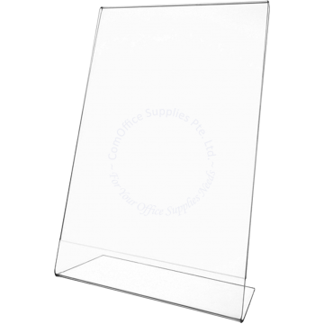 ACRYLIC L-SHAPE HOLDER #A-LP-A5 A5 (VERTICAL/PORTRAIT)