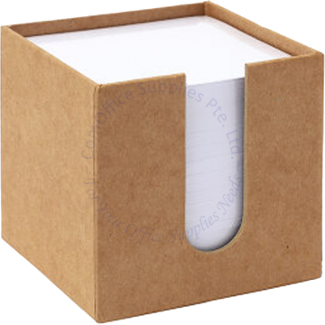 MEMO CARDBOARD HOLDER W/PAPER 9x9CM