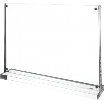 ACRYLIC T-SHAPE STAND W/BASE #A-TA-A4L A4 (HORIZONTAL/LANDSCAPE)