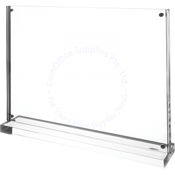 ACRYLIC T-SHAPE STAND W/BASE #A-TA-A5L A5 (HORIZONTAL/LANDSCAPE)