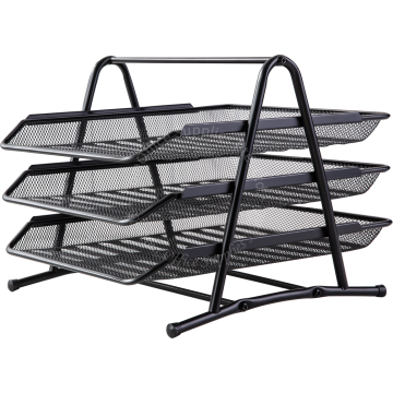 DELI METAL MESH LETTER TRAY 3-TIER 9181
