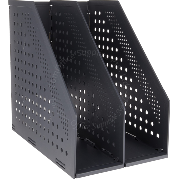 DELI FOLDABLE 2 LAYERS MAGAZINE HOLDER #78999 DARK GREY