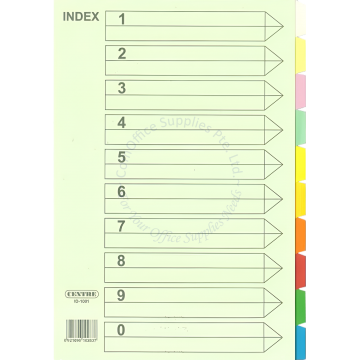 CENTRE 10 COLOR PAPER DIVIDER ID-100 A4 5SET