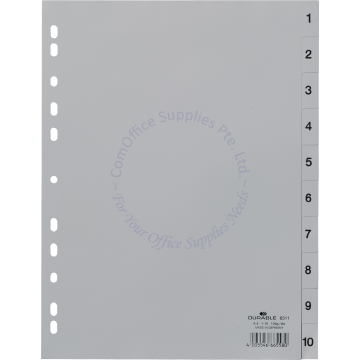 DURABLE 1-10 PP DIVIDER #6511 A4