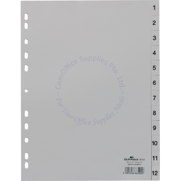 DURABLE 1-12 PP DIVIDER #6512 A4