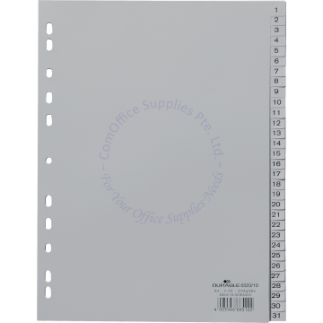 DURABLE 1-31 PP DIVIDER #6523 A4