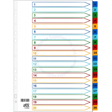 IFAX 1-20 PP COLOR DIVIDER 4120-C A4