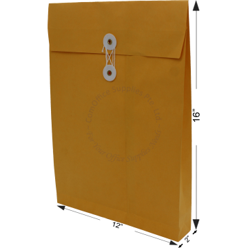 GOLD KRAFT ENVELOPE W/BASE 12x16x2" (10s)
