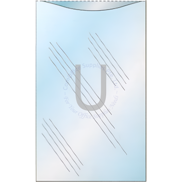 FOLDER U-SHAPE A4 CLEAR