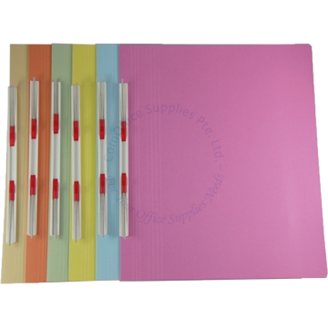 HK SPRING FILE W/PLASTIC CLIP GREEN