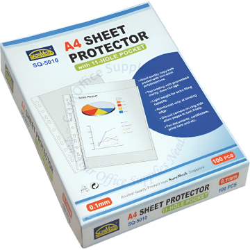 SUREMARK SHEET PROTECTOR SQ-5010 0.10MM A4 (100s)
