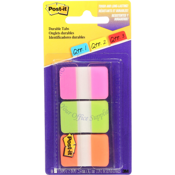 3M POST-IT DURABLE INDEX TABS 686-PGO