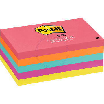 3M POST-IT NOTE 655-5PK 3x5" CAPE TOWN