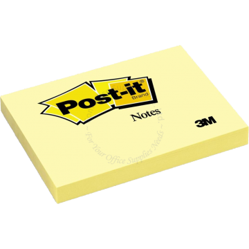 3M POST-IT NOTE 657 3x4" YELLOW