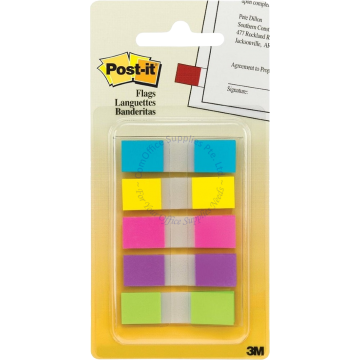 3M POST-IT TAPE FLAGS 683-5CB 0.5x1.7" (5Cx20s)