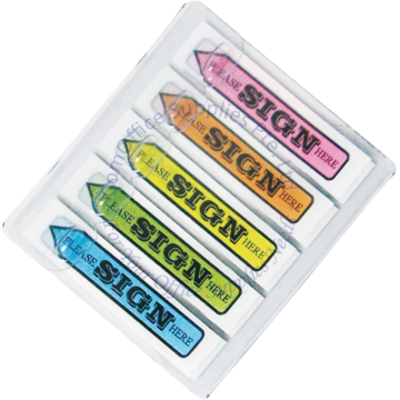 SCRIPTI TAPE FLAGS 45624 "PLEASE SIGN HERE" 48x20MM (5Cx20s)