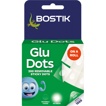 BOSTIK GLUE DOT CLEAR - REMOVABLE (200s)