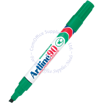 ARTLINE MARKER 90 GREEN (CHISEL POINT)