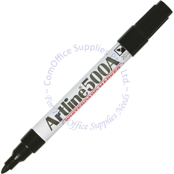 ARTLINE WHITEBOARD MARKER 500A BLACK (BULLET POINT)