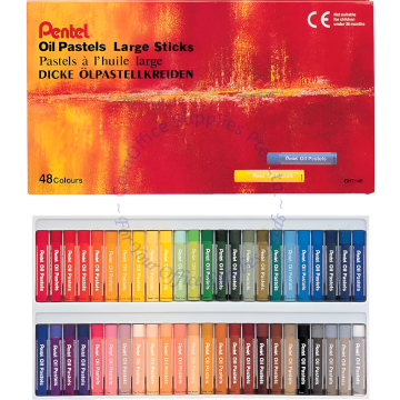 PENTEL OIL PASTELS LARGE STICK GHT-48 (48COLOR)