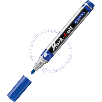 STABILO MARK-4-ALL PERMANENT MARKER 651/41 BLUE (BULLET POINT)