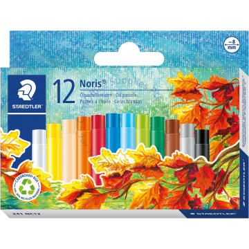 STAEDTLER NORIS CLUB OIL PASTEL CRAYON #241-NC12 / LC12 (12COLOR)