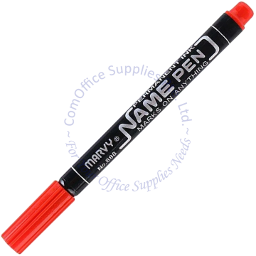 MARVY NAME PEN 888-S RED