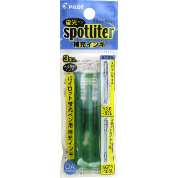 PILOT SPOTLITER REFILL SW-SSL GREEN (3s)