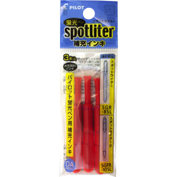 PILOT SPOTLITER REFILL SW-SSL RED (3s)